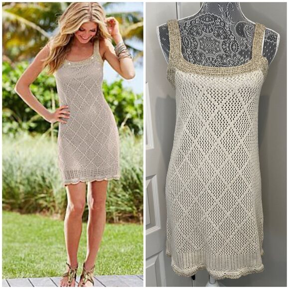 Gorgeous Venus Knit Dress Cover Up Size Small - Picture 1 of 8